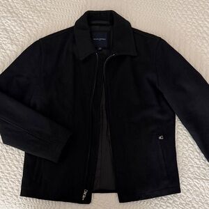Banana Republic Wool Blend Classic Black Outerwear